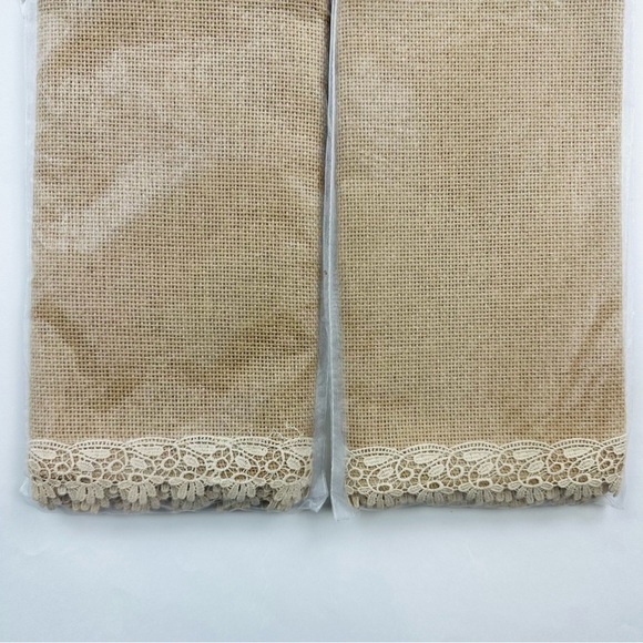 Ling’s Moment Lace Burlap Table Runner 72 x 12 inches - Picture 3 of 9